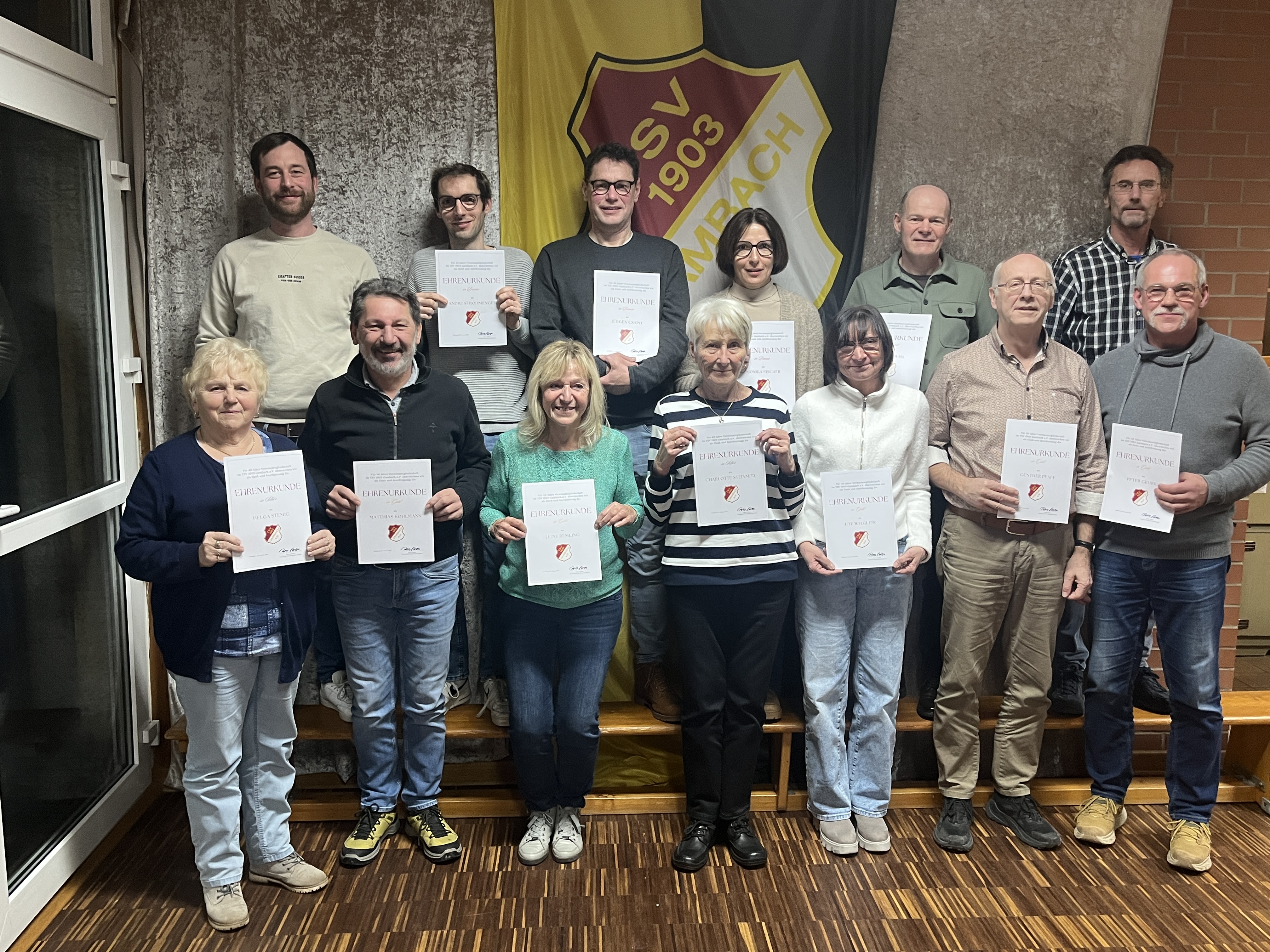 Ehrung 25 40 50 Ehrenmit. 2026