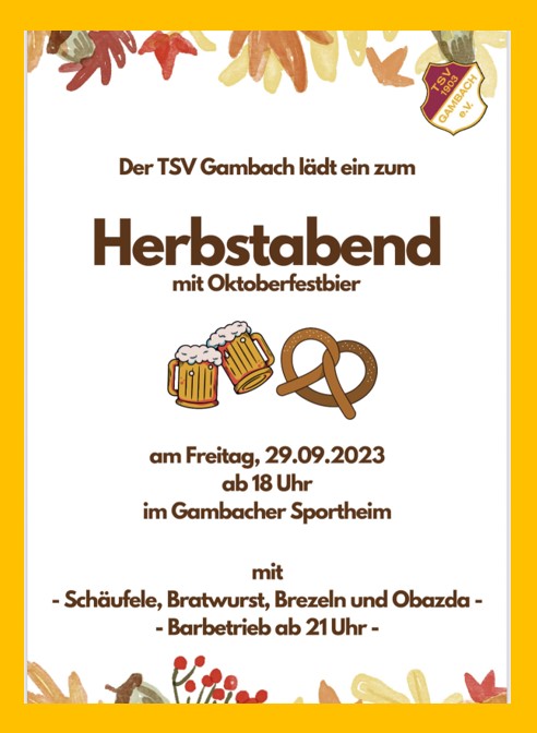 Herbstabend Einladung