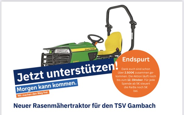 Herbstabend Spendenaktion Traktor